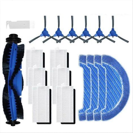 Pièces de rechange pour Conga 1090 1790 Titanium Ultra : brosse latérale principale, filtre HEPA, chiffon de nettoyage, accessoire (1/5)
