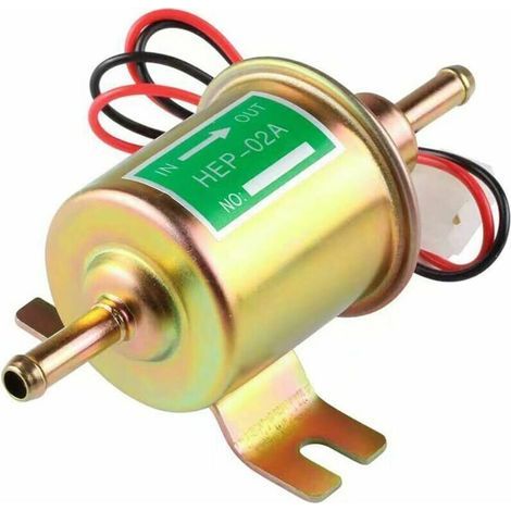 Hochleistungsfähige elektrische Kraftstoffpumpe aus Metall – Kompatibel mit Benzin und Diesel – 12 V (1/4)