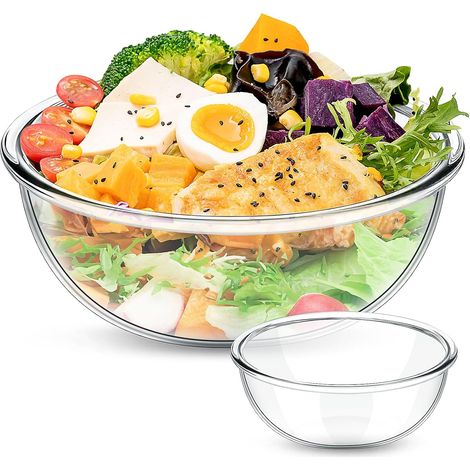 Grand Bol Mélangeur en Verre 5,7 L, Saladier XL Transparent (1/5)