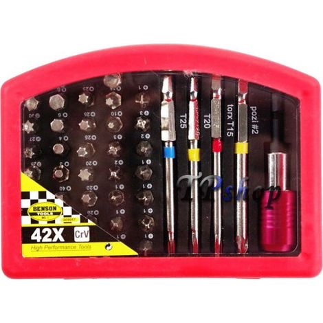 SET 42 IN 1 PUNTE DI PRECISIONE CACCIAVITI TORX INTERCAMBIABILI PER AVVITATORE