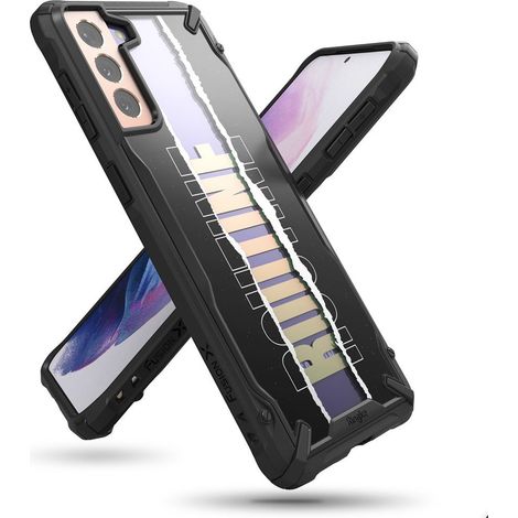 Custodia blindata Galaxy S21+ 5G Fusion X Design Routine con cornice nera (1/5)