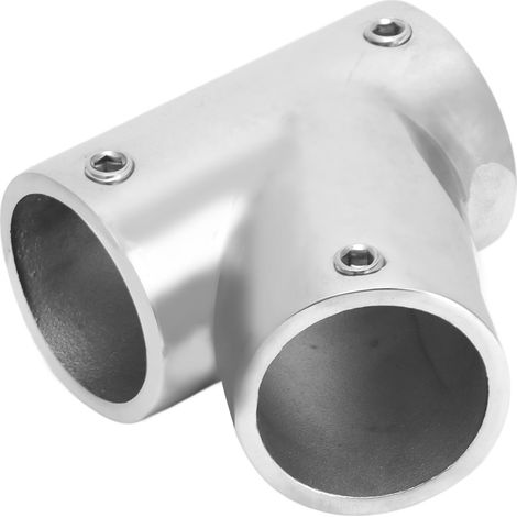 Connecteur en Acier Inoxydable pour Main Courante de Bateau, Jonction à 3 Voies 60° pour Tube 22mm (7/8 pouce)