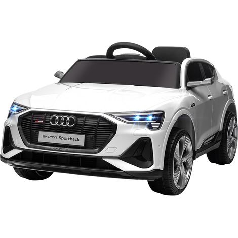 Macchina Elettrica per Bambini 12V con Licenza Audi E-Tron Sportback Bianco (1/5)