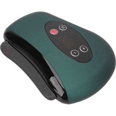 Raclette Faciale Chauffante Électrique, Appareil de Drainage Lymphatique Photothermique pour Bras et Cou, Noir (1/5)
