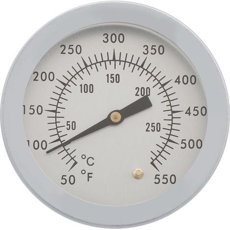 50  550 ℉ Barbecue-Grillthermometer mit analoger Anzeige und zweistufiger Skala