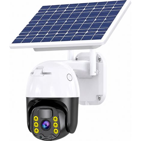 Caméra Solaire WiFi Extérieure Étanche Vision Nocturne en Couleur (1/5)