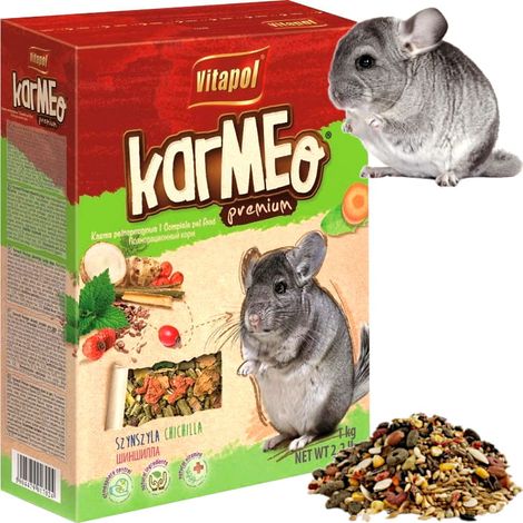 Futter für Chinchillas, Vitapol Karmeo Premium Alleinfuttermittel 1 kg