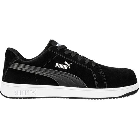 Scarpe antinfortunistiche Puma Iconic Suede Black Low S1PL ESD FO HRO SR - 40 - Nero