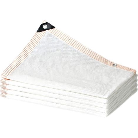 Toile d'ombrage Blanche 75% - Filet d'ombrage Lavable et résistant pour terrasse, Potager, pergola (4 x 7 m) (1/5)