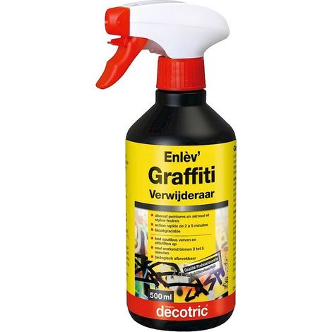 Spray Enlèv' Graffiti DECOTRIC dissout aérosol, feutre et stylo 500 ml
