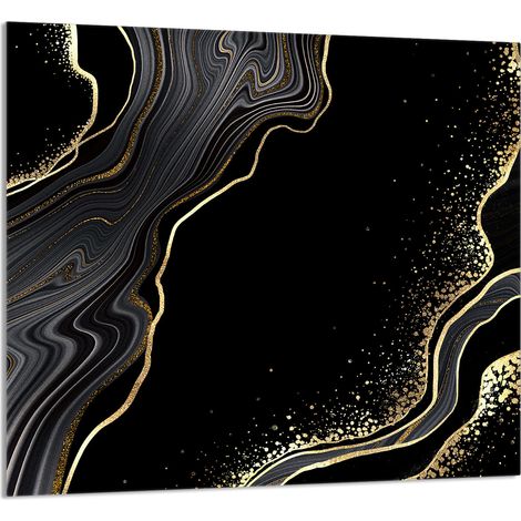 GLASPLATTE FÜR KÜCHE 65x60 Marmor