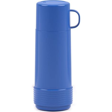 Collezione Valira 1969 - Thermos per liquidi da 0,5 L con bottiglia isolante in vetro a doppia parete prodotta in Spagna, colore blu (1/4)