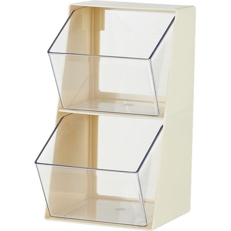 Aufbewahrungsbox für Teeliebhaber – Schreibtisch-Organizer für Teebeutel, geeignet für Kaffeekapseln, Instant-Milchtee und Büro-Teezubehör. Weiß.