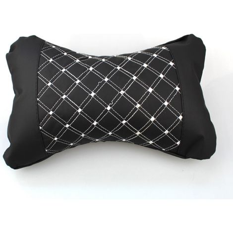 Coussin universel pour appui-tête et oreiller cervical de voiture (ligne blanche) (1/5)