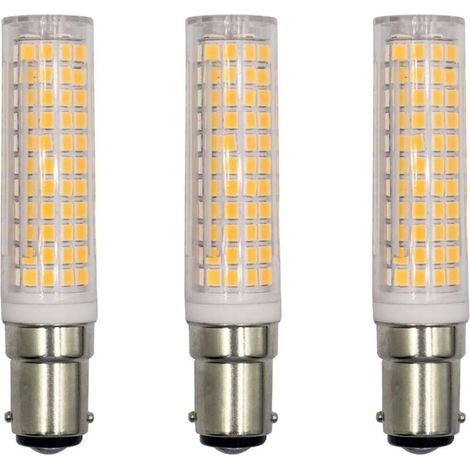 BA15D LED-Lampe, Energiesparsockel 15W, für Kühlschrank/Nähmaschine/Tischlampe AC230V, 3er-Pack (warmweiß 3000K) [Energieklasse A+]