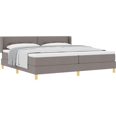 Maison Exclusive - Boxspringbett mit Kissen mit Kopfteil Taupe 20 (1/5)