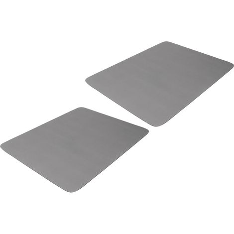 2er-Pack Kaffeematten, Trockenunterlage, super saugfähig, rutschfest, stoßdämpfend, leicht zu reinigen, für Kaffeebars, Arbeitsflächen und Kaffeemaschinen, Dunkelgrau, 50 x 60 cm / 19,7 x 23,6 Zoll (1/5)