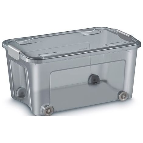 Boîte de rangement Smart Box 43 litres recyclée translucide