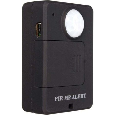 Mini Détecteur de Mouvement Infrarouge PIR GSM Sans Fil Alarme Antivol avec Prise UE (1/4)