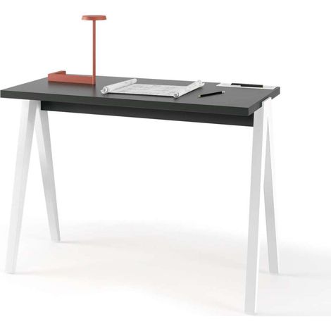 Mesa estudio Mod-629 acabado grafito/blanco, 47x 107 x 78 cm (fondo x ancho x alto) (1/3)