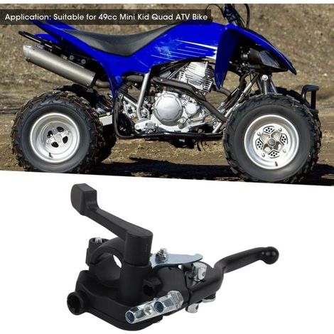 Palanca de freno doble de 22 mm/0,9 pulgadas con acelerador de pulgar y control de crucero, apta para mini quads infantiles de 49 cc (1/4)