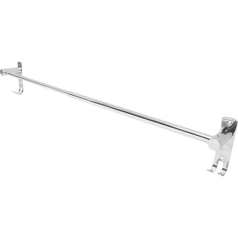 Porte-serviettes mural réglable, en acier inoxydable 304, robuste, avec barre extensible et