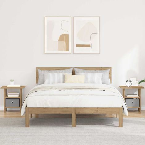 Nachttisch 2 pcs Artisan-Eiche 41 x 40 x 45 cm Holzwerkstoff