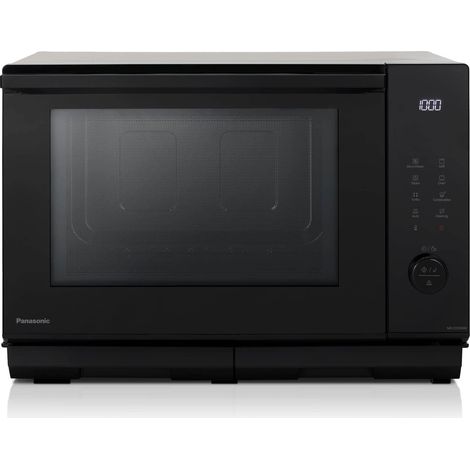Panasonic NN-DS59NMETG Forno Microonde Combinato e Grill 4 in 1, Flatbed, 27 Litri, 1000W, Cottura a Due Livelli, Sensore Genius, 32 Programmi Automatici, Vassoio Grill, Pulizia Facile, Nero
