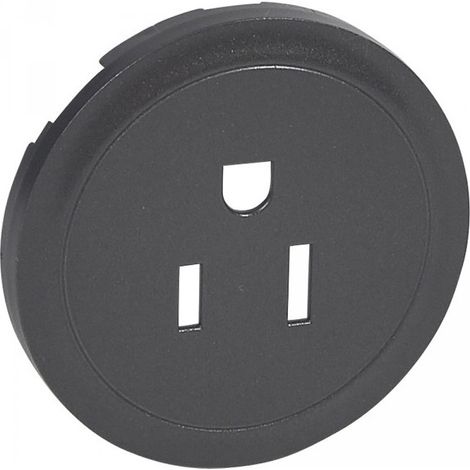 Legrand 067967 Enjoliveur prise 2P+T Céliane Graphite US