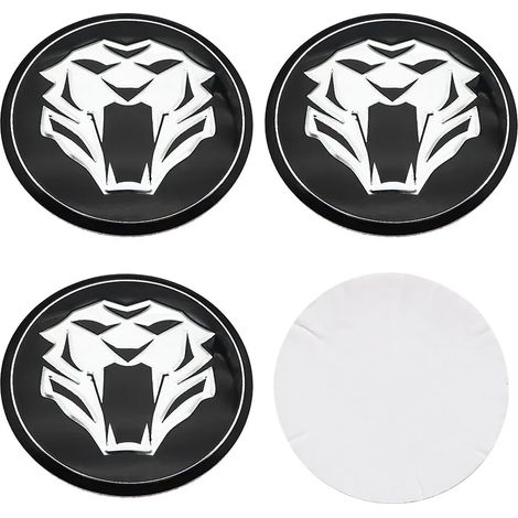 (Autocollant pour jante Lion, 56 mm) - 4 autocollants emblème de roue KIA pour voiture, cache-moyeu, accessoires de personnalisation de jantes (1/5)