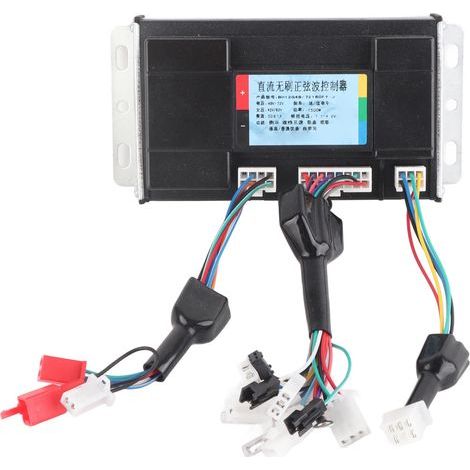 Contrôleur de moteur de vélo électrique, onde sinusoïdale, faible bruit, sans balais, 48V-72V, 1500W (1/5)