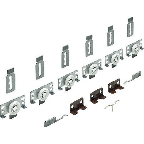 Juego de herrajes para puertas correderas SlideLine 56 2 juego completo 40 kg HETTICH