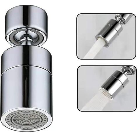Burbuja universal extendida, grifo giratorio antisalpicaduras, para rociador bucal, cepillado, enjuague bucal, filtración y limpieza. 272422 mm (1/4)