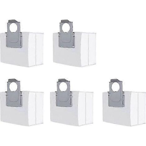 Sacs à poussière pour aspirateurs robots Roborock S7 Maxv / S7 Maxv Plus / S7 Maxv Ultra / G10s - Accessoires pour balais à tapis (5 pièces) (1/5)