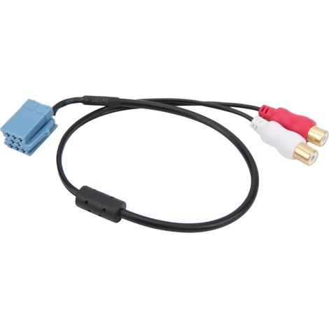 Câble AUX 8 broches stéréo adaptateur audio musique pour autoradio Bora Blaupunkt CD (1/5)