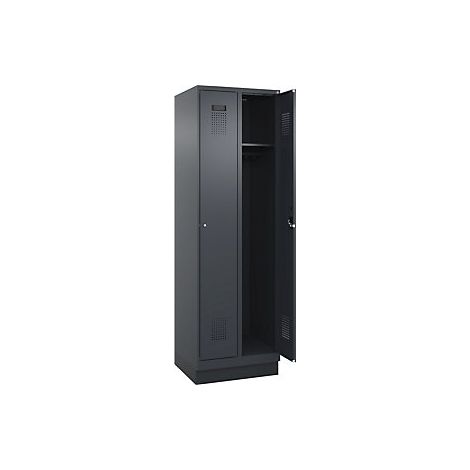 C+P Armadietto Evolo PLUS 2 scomparti grigio largh 600 mm (1/3)