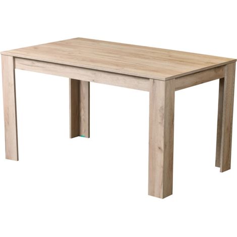 tavolo da pranzo bellahome "granada" rifinito quercia, 135x80x74 cm (1/2)