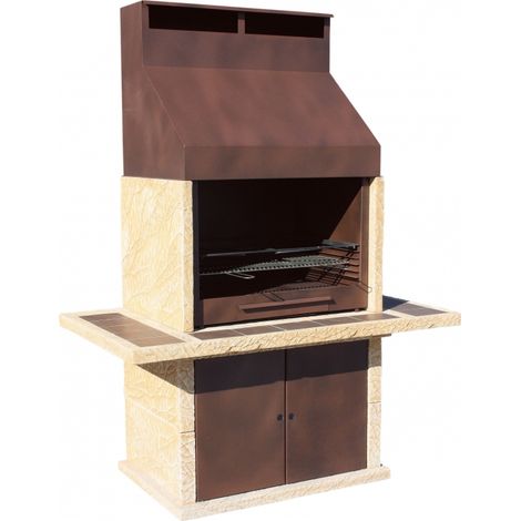 BARBACOA PIEDRA JARDIN BARGARITA ZINC NATURAL OCRE (1/2)