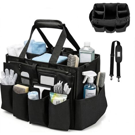 Organiseur de produits de nettoyage XXL - Sac de nettoyage pour cheval - Avec poignée et bandoulière - Organiseur de nettoyage (1/5)