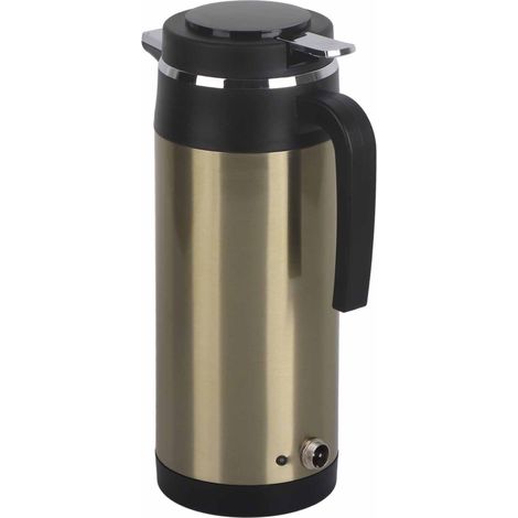 Bouilloire électrique de voiture 1000 ml 24 V en acier inoxydable, bouteille isotherme de voyage, bouteille d'eau chaude (1/5)