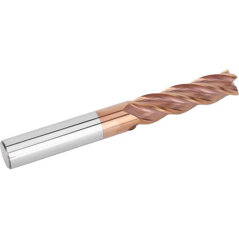 4-Zahn-Vollhartmetall-Schaftfräser für die Aluminiumbearbeitung, CNC-Werkzeug D12x45x100Lx4F, Wolframkarbid-Schaftfräser für die Hochleistungsbearbeitung. (1/5)
