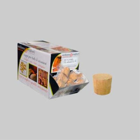 Tappo in sughero per damigiana in blister 45x40 mm - confezione 2 pezzi (1/2)