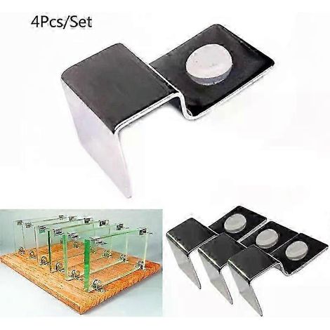 Clip de fixation pour couvercle en verre d'aquarium en acier inoxydable de 5/6/8/10/12/15 mm, compatible avec les supports de lampe pour filtre d'aquarium (1/5)