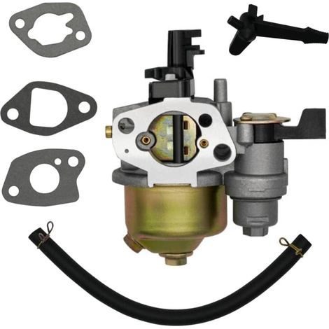 Carburateur 19mm Kit pour Honda GX160 GX200 GX120 5.5HP 6.5HP, Carbu pour Moteur 168F 170F 196cc 212cc avec Joints Durite, pour Groupe Électrogène SDMO, Motoculteur Pubert, Pompe (1/5)
