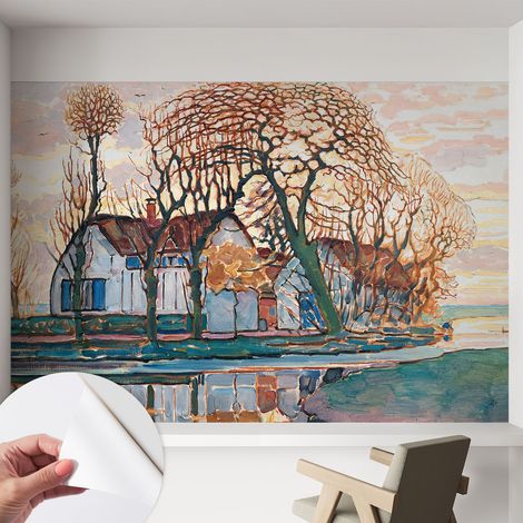 Fotomurale adesivo - murale da parete - Carta da parati autoadesiva - design parete moderno - Paesaggio idilliaco 152x104 cm (1/5)