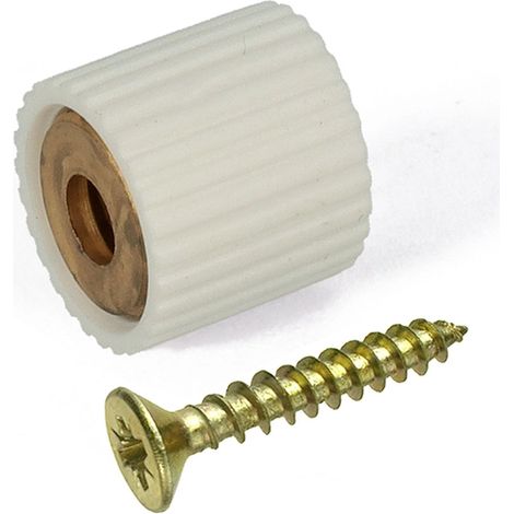 Reggicristalli con vite TPS 3 x 16 in gomma bianca 8 pz