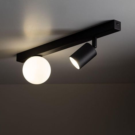 TK Lighting VOX 10000 Lampe Schwarz und Weiß 15 cm