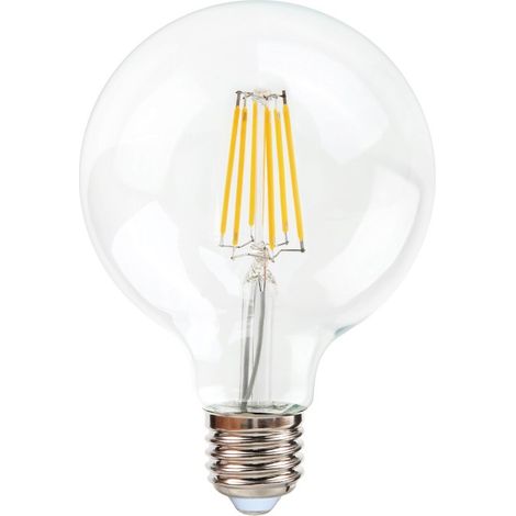 Bombilla LED Filamento E27 G95 - 8W - Blanco Cálido (1/5)
