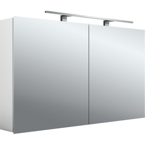 emco mee LED-Lichtspiegelschrank, aluminium, 2 Türen, (1/5)