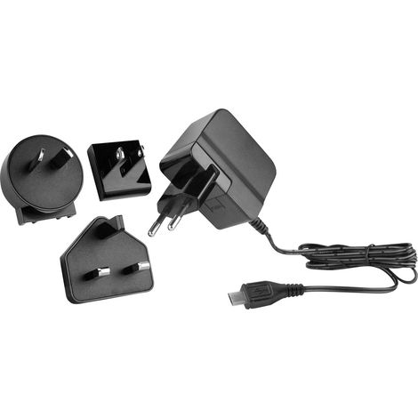 HN Power HNP06I-MICROUSBL6 Steckernetzteil, Festspannung 5 V 1.5 A 7.5 W mit Australien-Adapter, mit